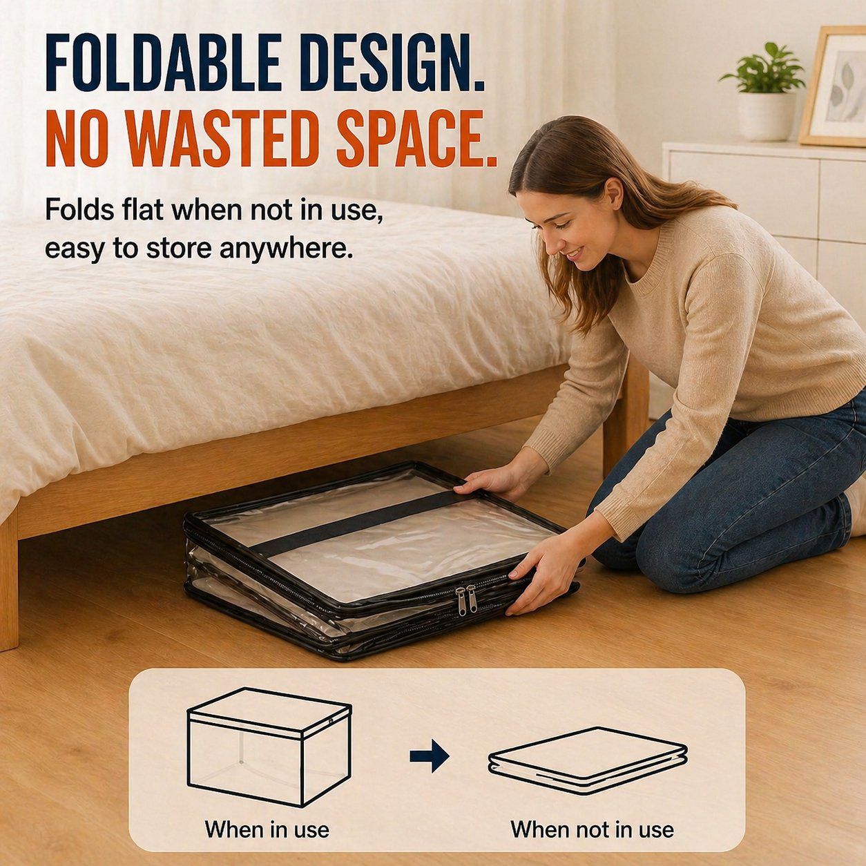 💟💟LAST DAY 50% OFF 📦NAVODILO® Large Heavy-Duty Thick Plastic Clear Storage