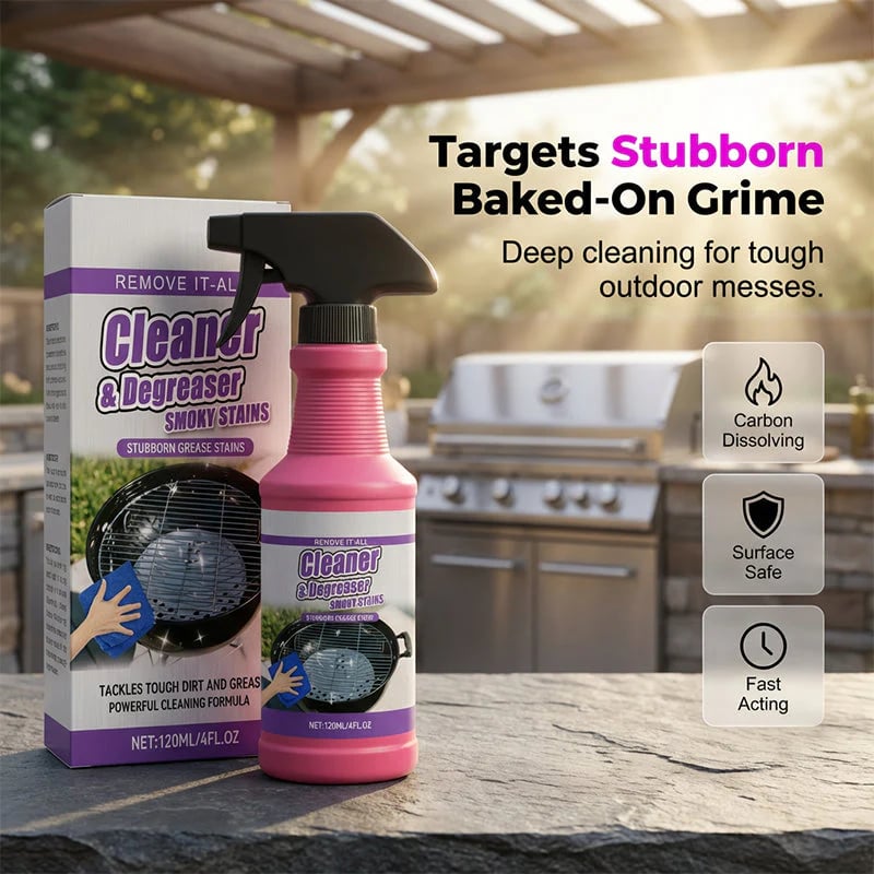Navozilo®🍖🧼Fast-Acting Heavy-Duty Grill Degreaser Spray✨