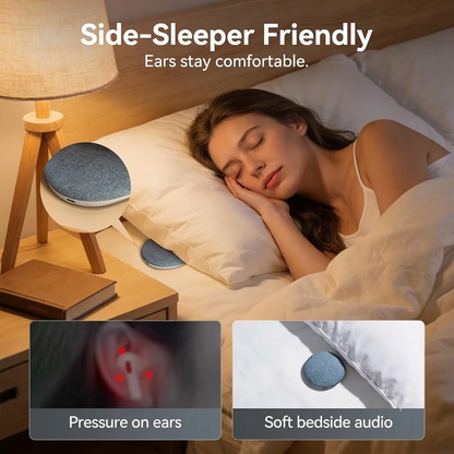 🎁💤Ultra-Thin Under-Pillow Speaker for Side Sleepers-Wireless Pillow Speaker with Timer & DSP Audio, Insomnia Relief & Sleep Aid upsell