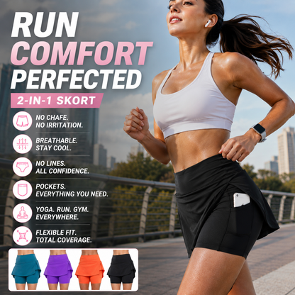 🌟50% OFF â€?🎁Anti-Chafing Active Skort â€?Super soft and comfortable🔥
