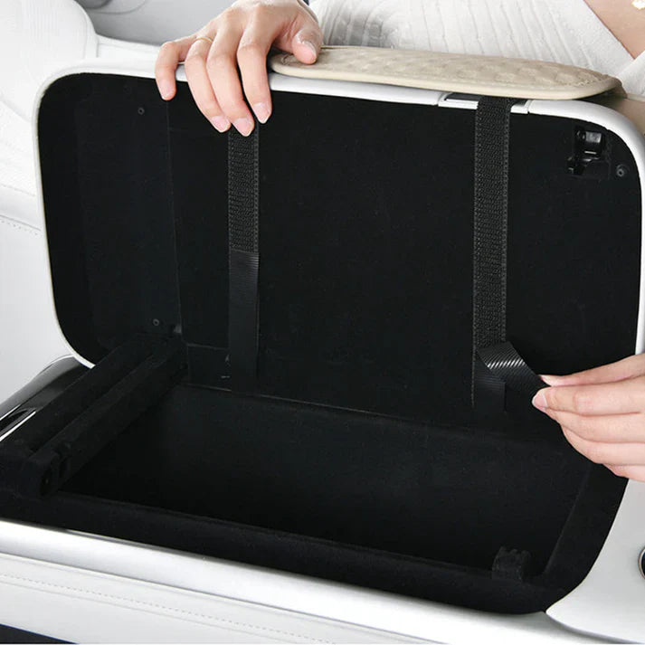 Navozilo® Premium Car Armrest Storage with Integrated Cup Holders & Tissue Station (Upsell)