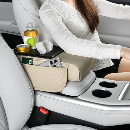 Navozilo® Premium Car Armrest Storage with Integrated Cup Holders & Tissue Station (Upsell)