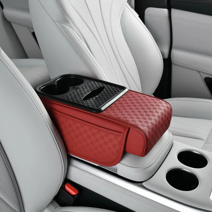 Navozilo® Premium Car Armrest Storage with Integrated Cup Holders & Tissue Station (Upsell)