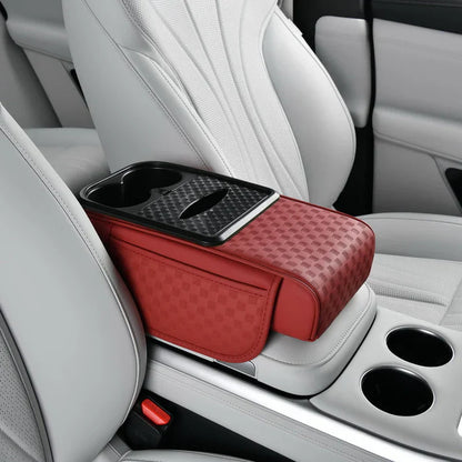 Navozilo® Premium Car Armrest Storage with Integrated Cup Holders & Tissue Station (Upsell)