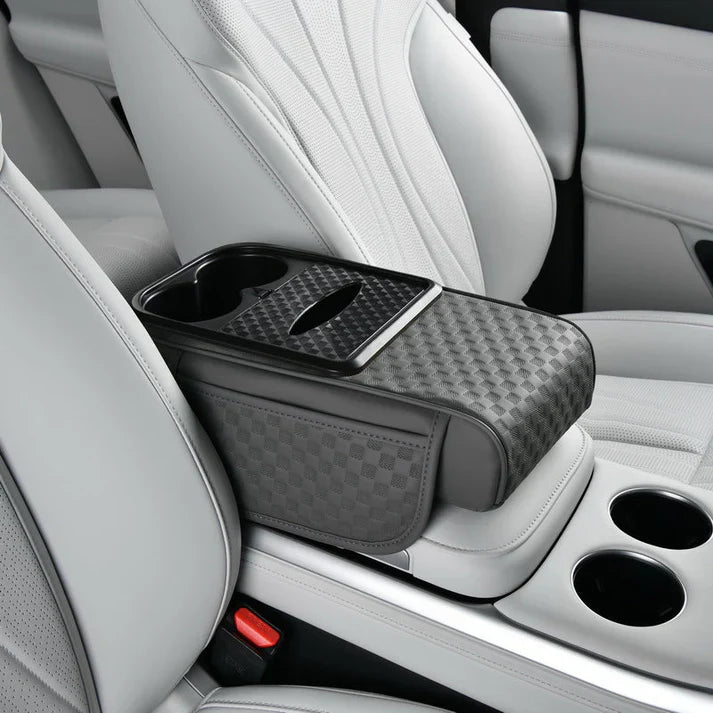 Navozilo® Premium Car Armrest Storage with Integrated Cup Holders & Tissue Station (Upsell)