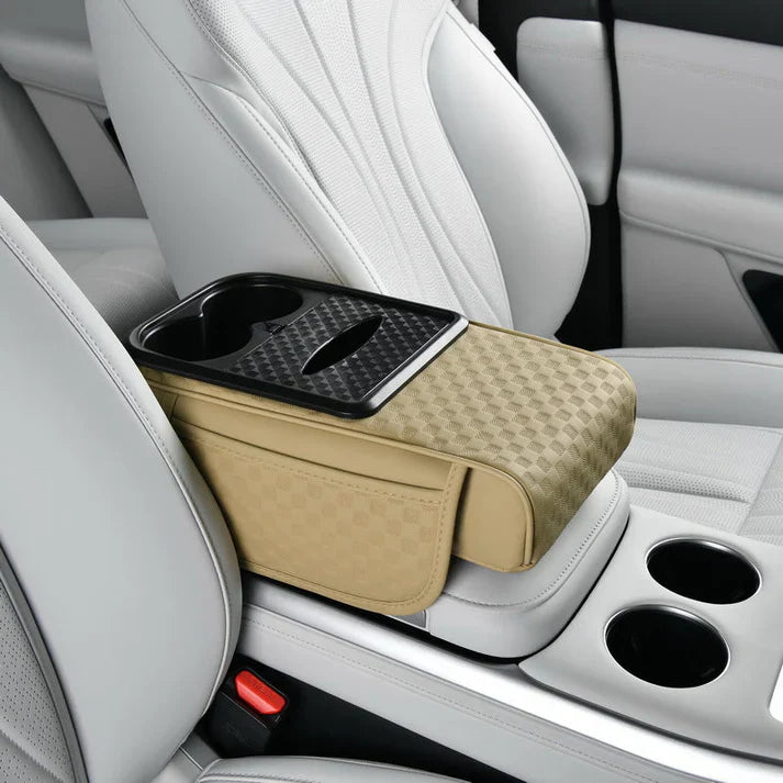 Navozilo® Premium Car Armrest Storage with Integrated Cup Holders & Tissue Station (Upsell)