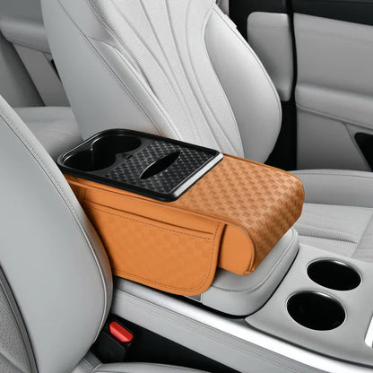 Navozilo® Premium Car Armrest Storage with Integrated Cup Holders & Tissue Station (Upsell)
